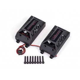 TRAXXAS 3474X Dual cooling fan kit, low profile (with shroud) (fits #3491 motor)