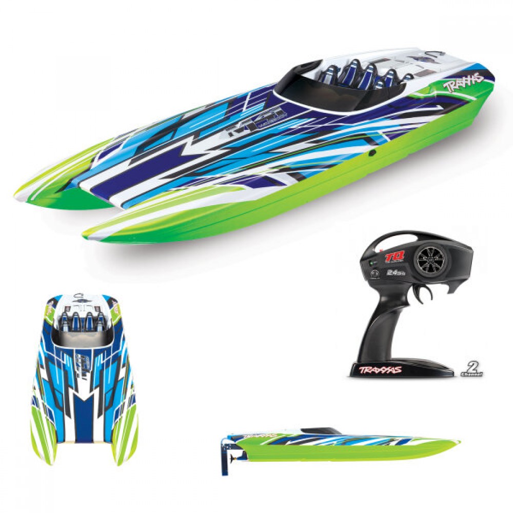 TRAXXAS DCB M41 BL-Catamaran Boot Brushless GREEN